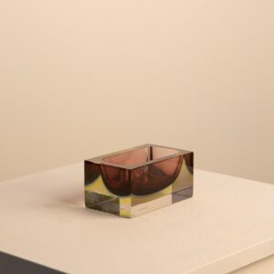 Mauve Glass Catchall Tray