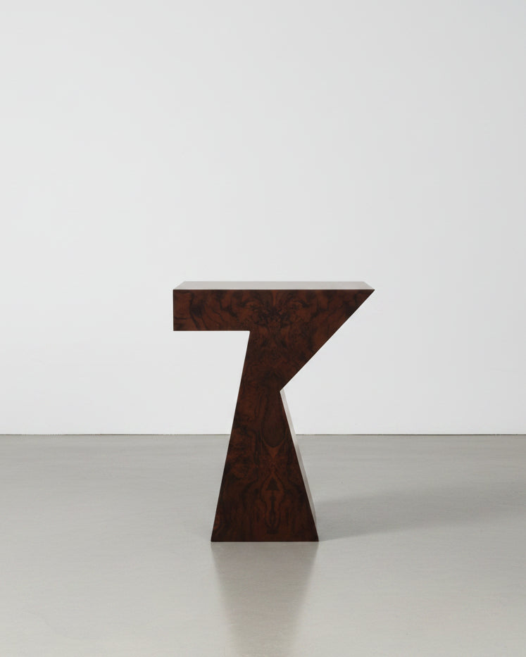 Walnut Burl Side Table - Image 2