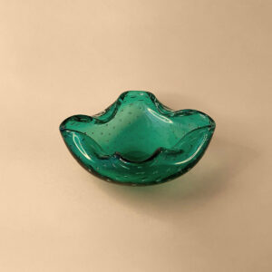 Mint Green Bubble Glass Decorative Ashtray