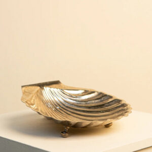 Large Silver Shell Catchall Tray