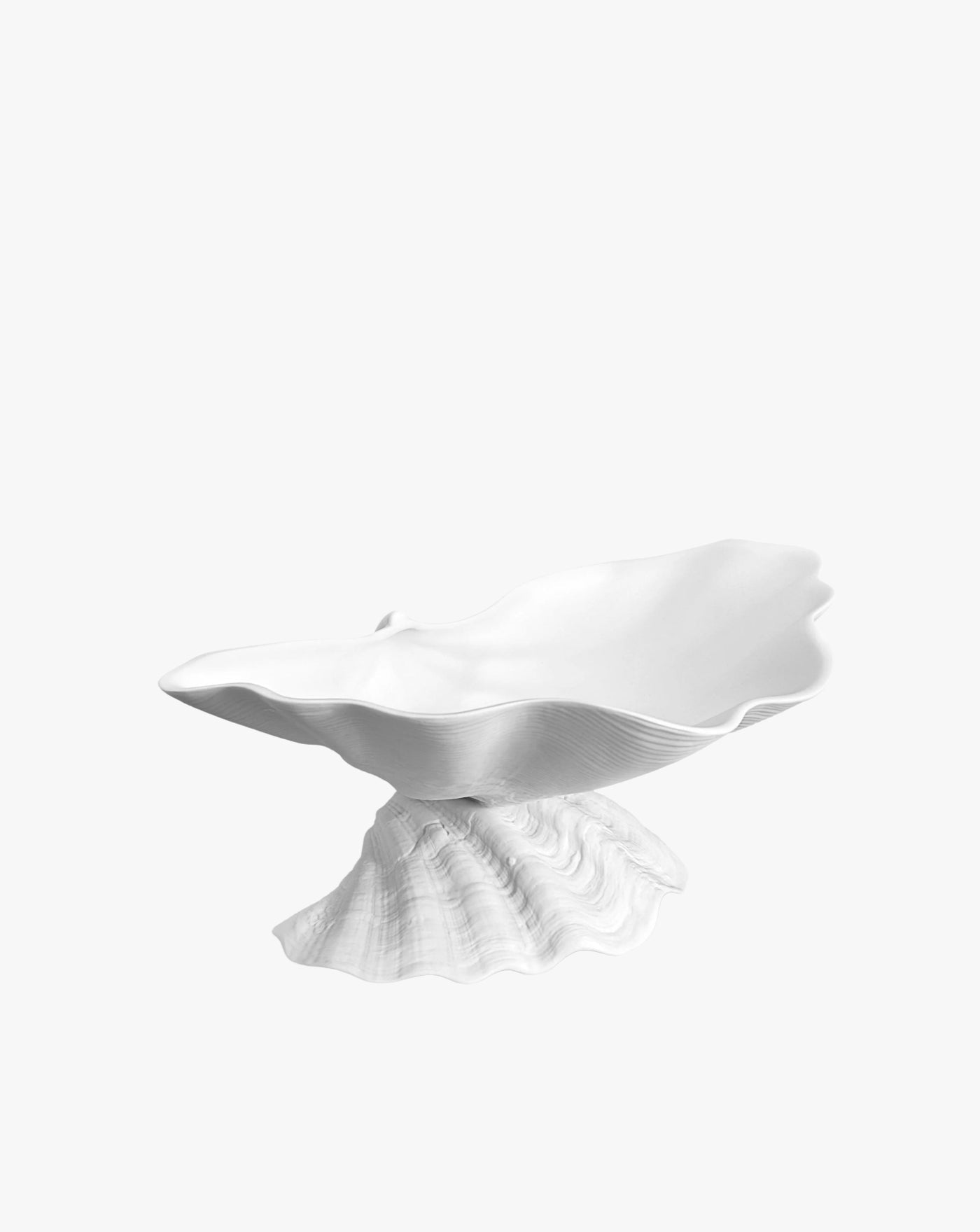 Large White Porcelain Shell Bowl - Image 3