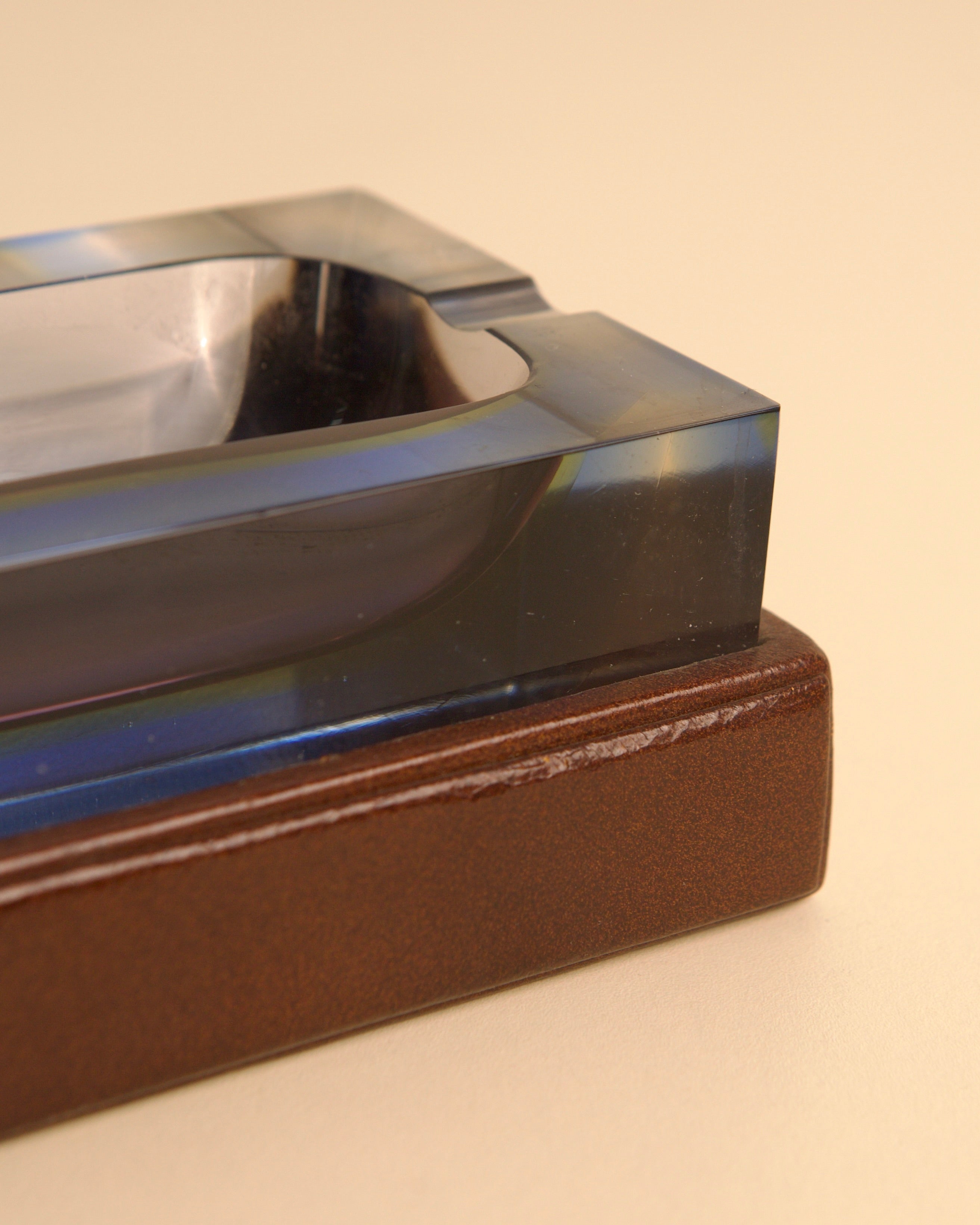 1980s Leather Catchall Ashtray - Image 5