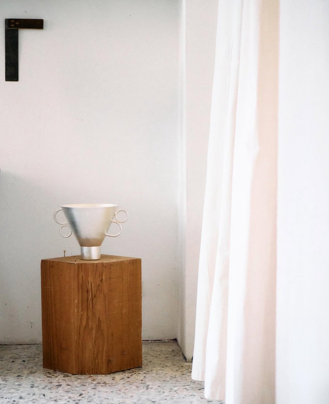 Double-Handle Sculptural Vase - Image 3