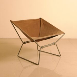 1950s Canvas Lounge Armchair
