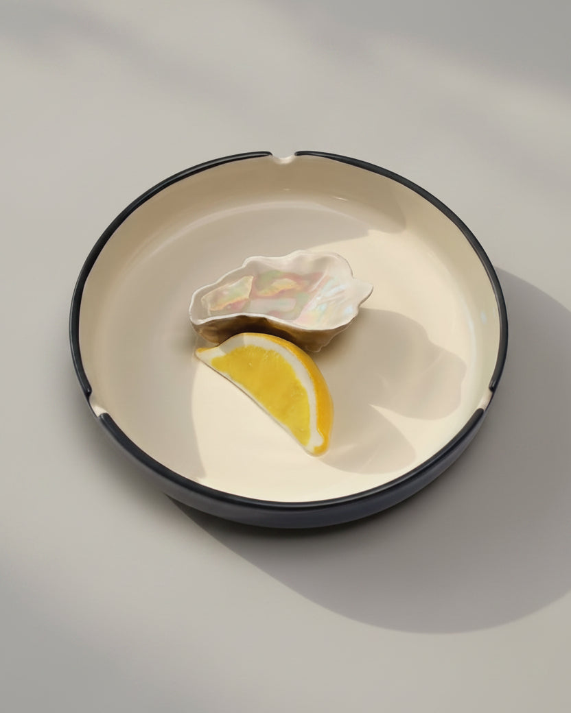 Ceramic Solitaire Ashtray
