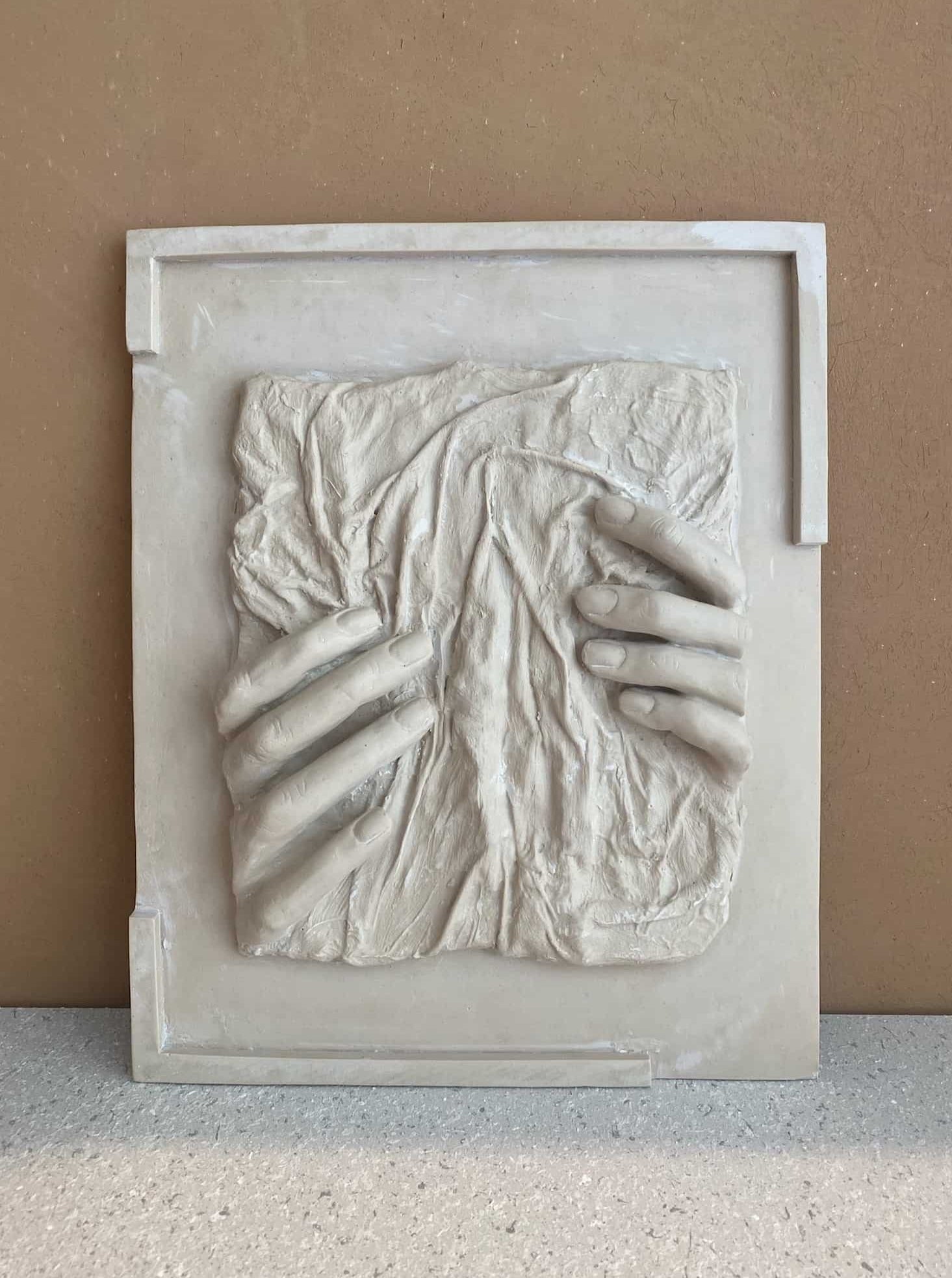 Contemporary Abstract Resin Wall Sculpture