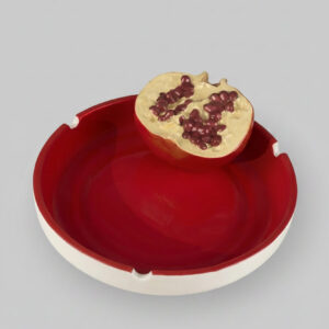 Grenade Shaped Ceramic Ashtray
