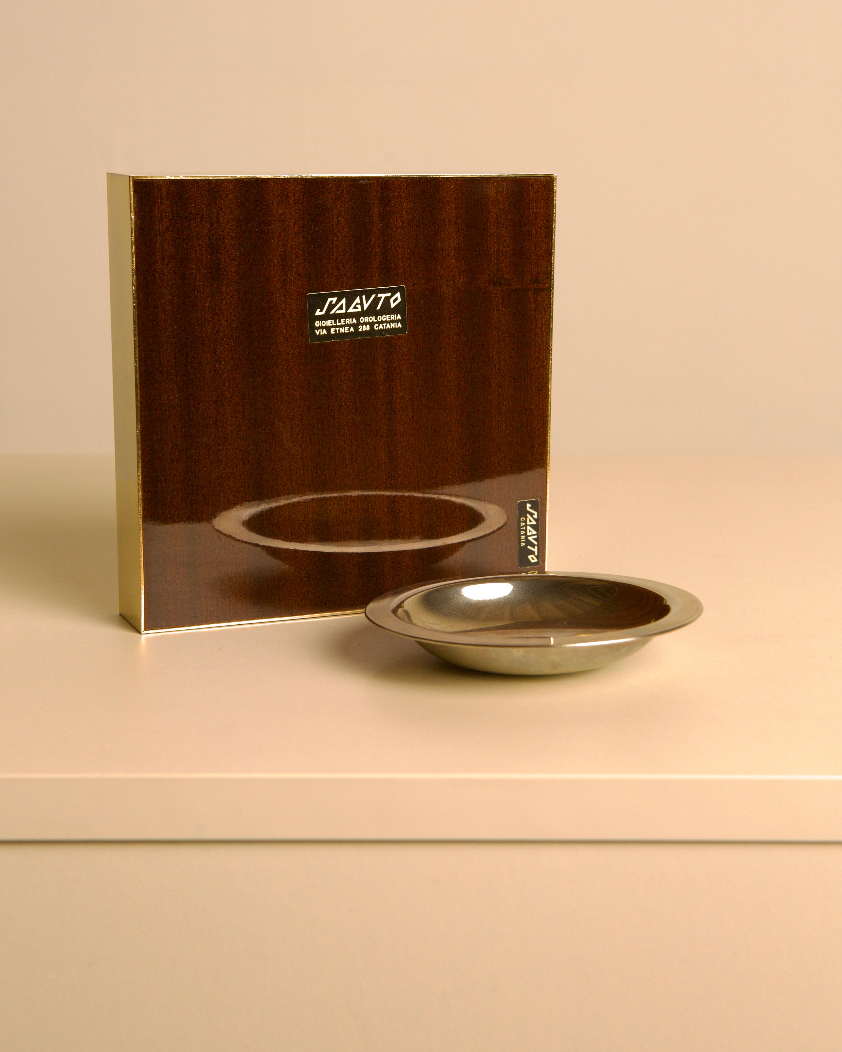 1970s Silver-Plated Metal Catchall - Image 4