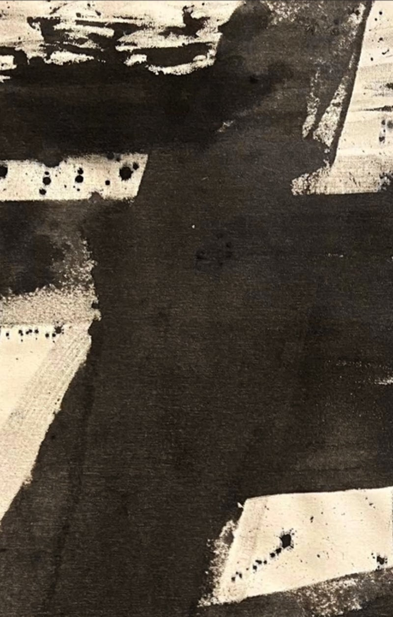 Ink and Charcoal Canvas Wall Art - Image 3