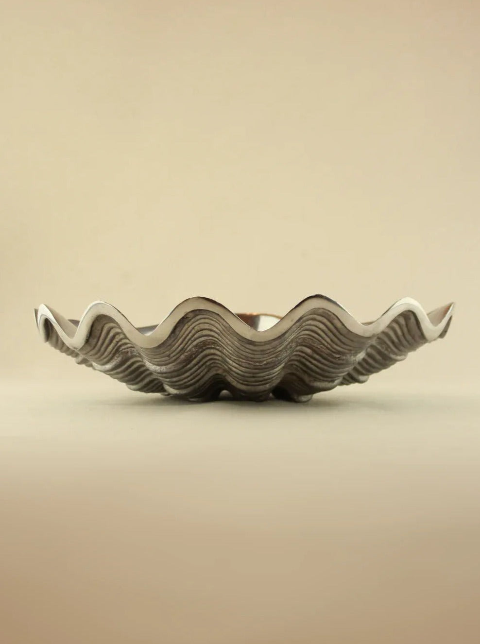 Silver Shell Decorative Bowl