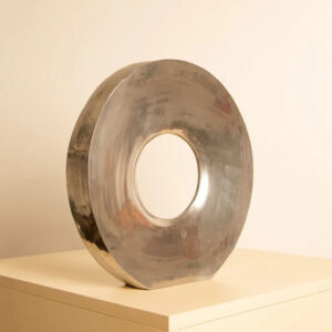1980s Aluminum Donut Vase