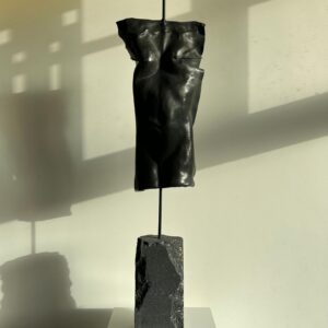 XL Metal and Concrete Torso Sculpture