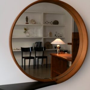 Swedish Modern Round Mirror