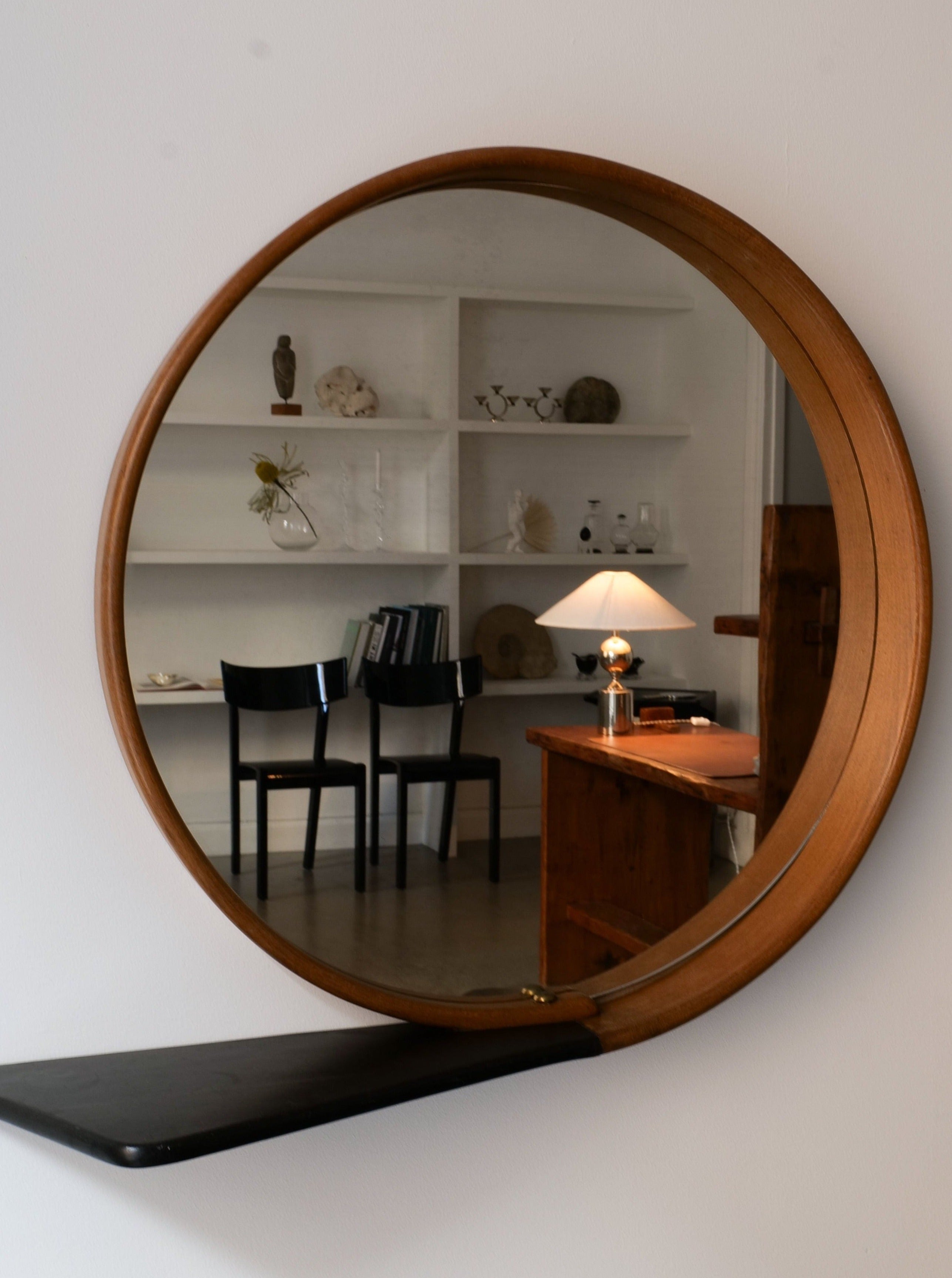 Swedish Modern Round Mirror