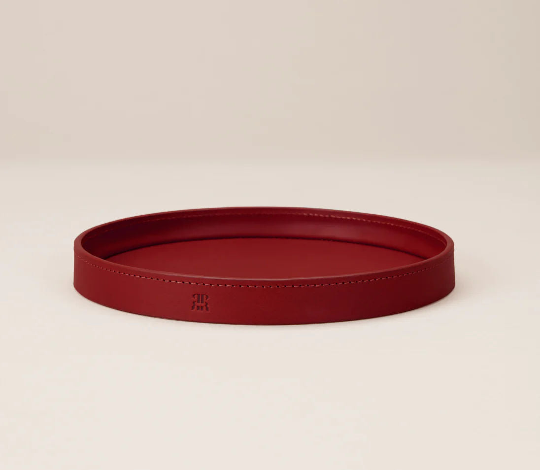 Round Leather Trinket Tray - Image 27