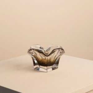 Flower Shaped Glass Catchall Tray