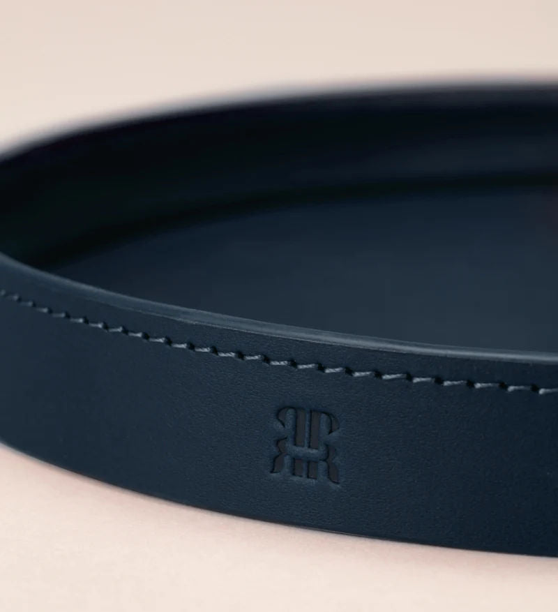 Round Leather Trinket Tray - Image 14