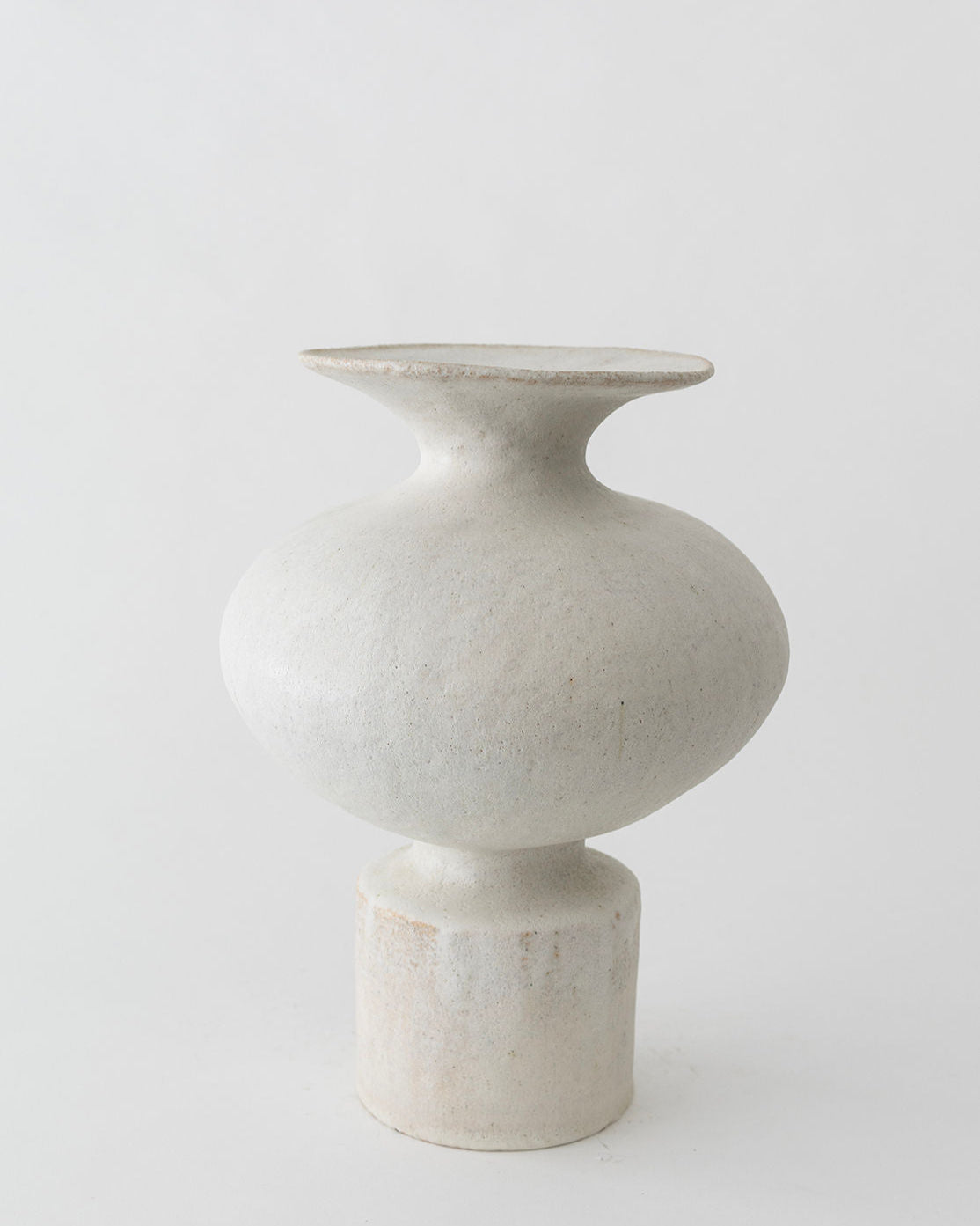 Pearl Glazed Ceramic Vase - Image 2