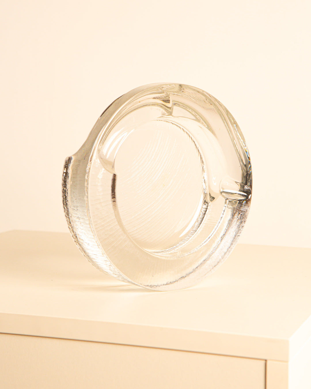 1970s Glass Decorative Ashtray