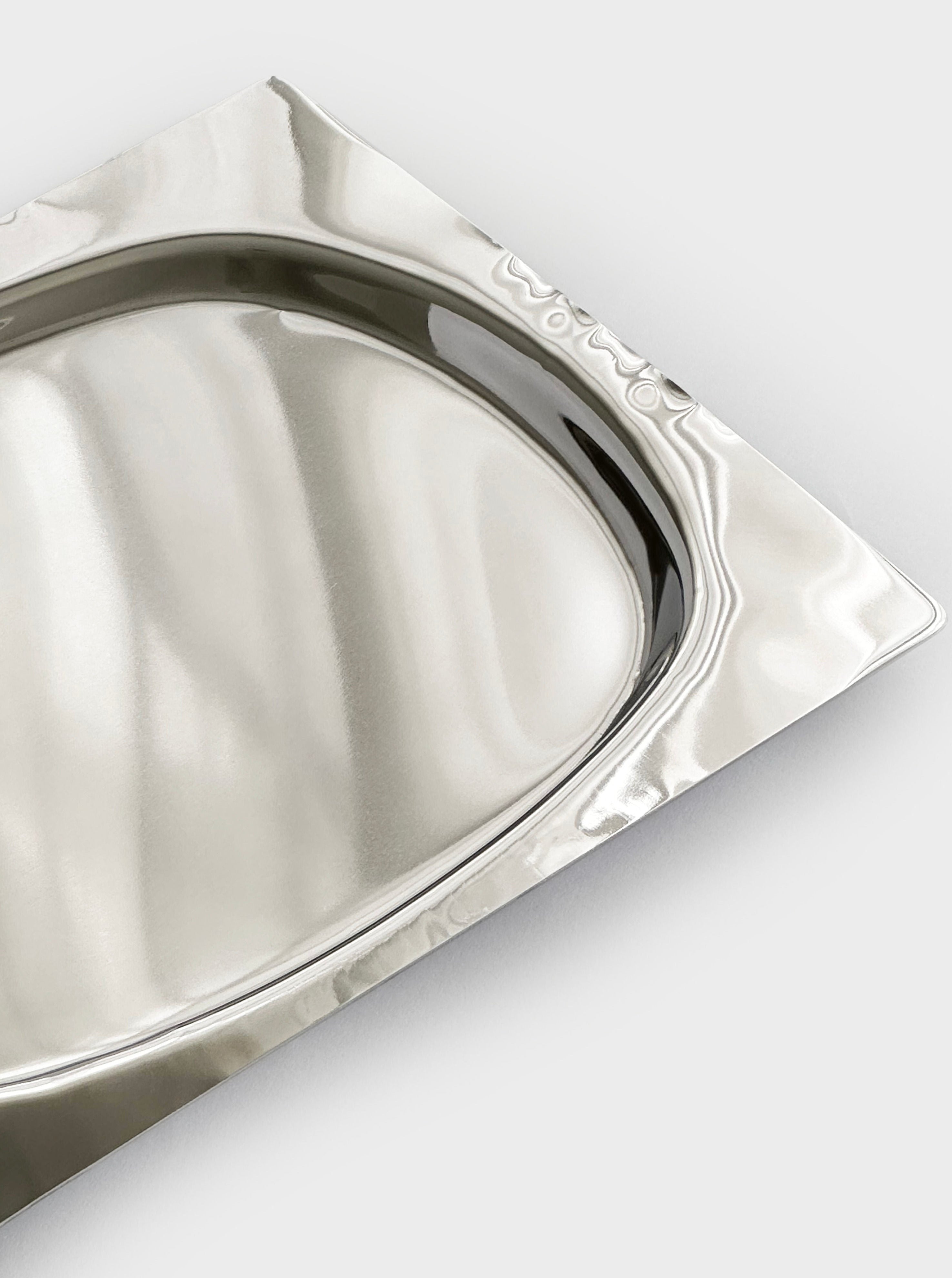 Polished Stainless Steel Serving Tray - Image 3