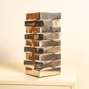 1980s Aluminum Stair Vase