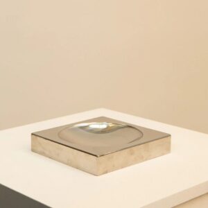 Square Polished Metal Catchall Tray