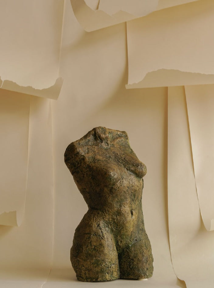 Solid Clay Torso Sculpture - Image 2