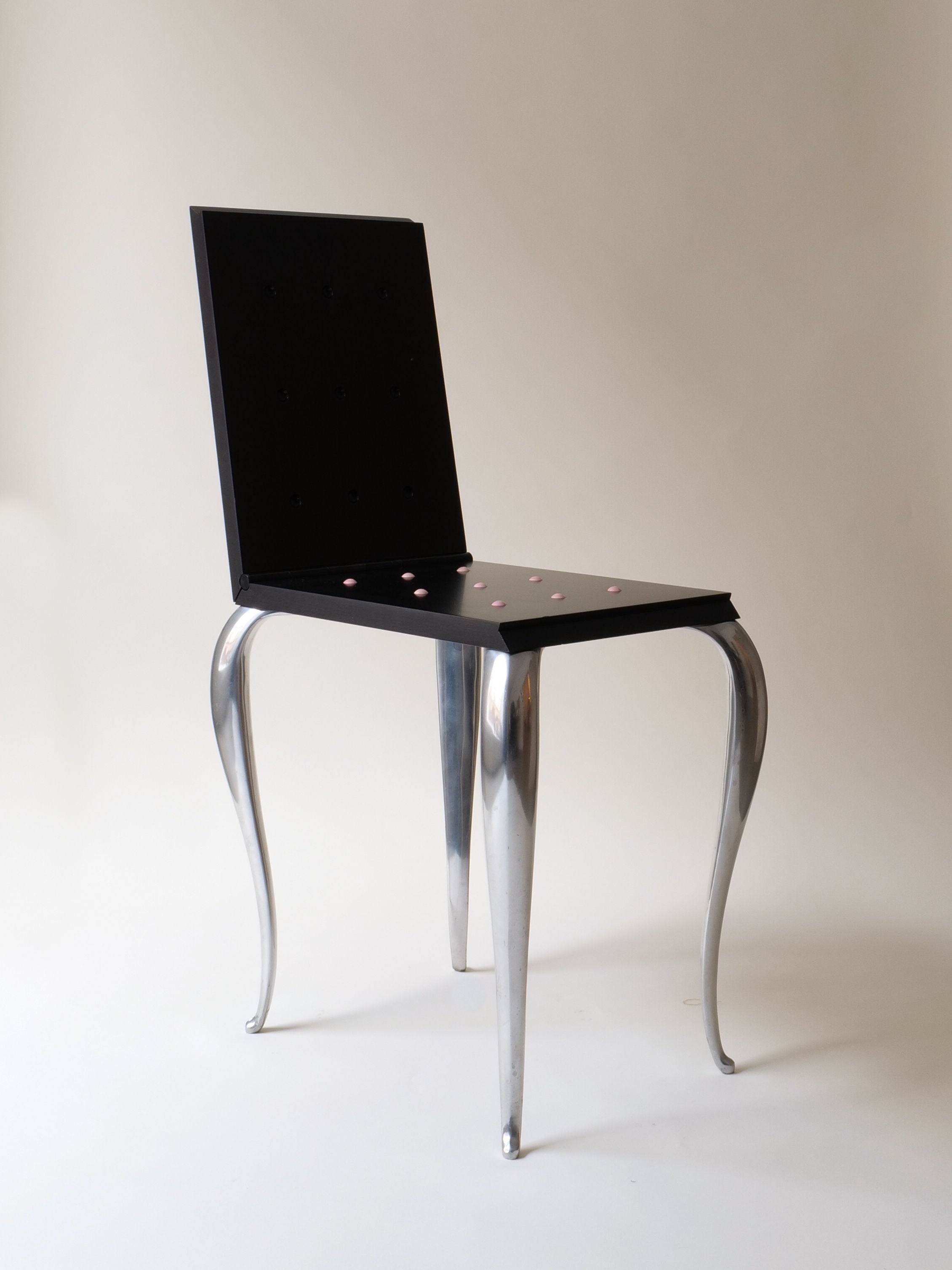 Black Folding Accent Chair - Image 5