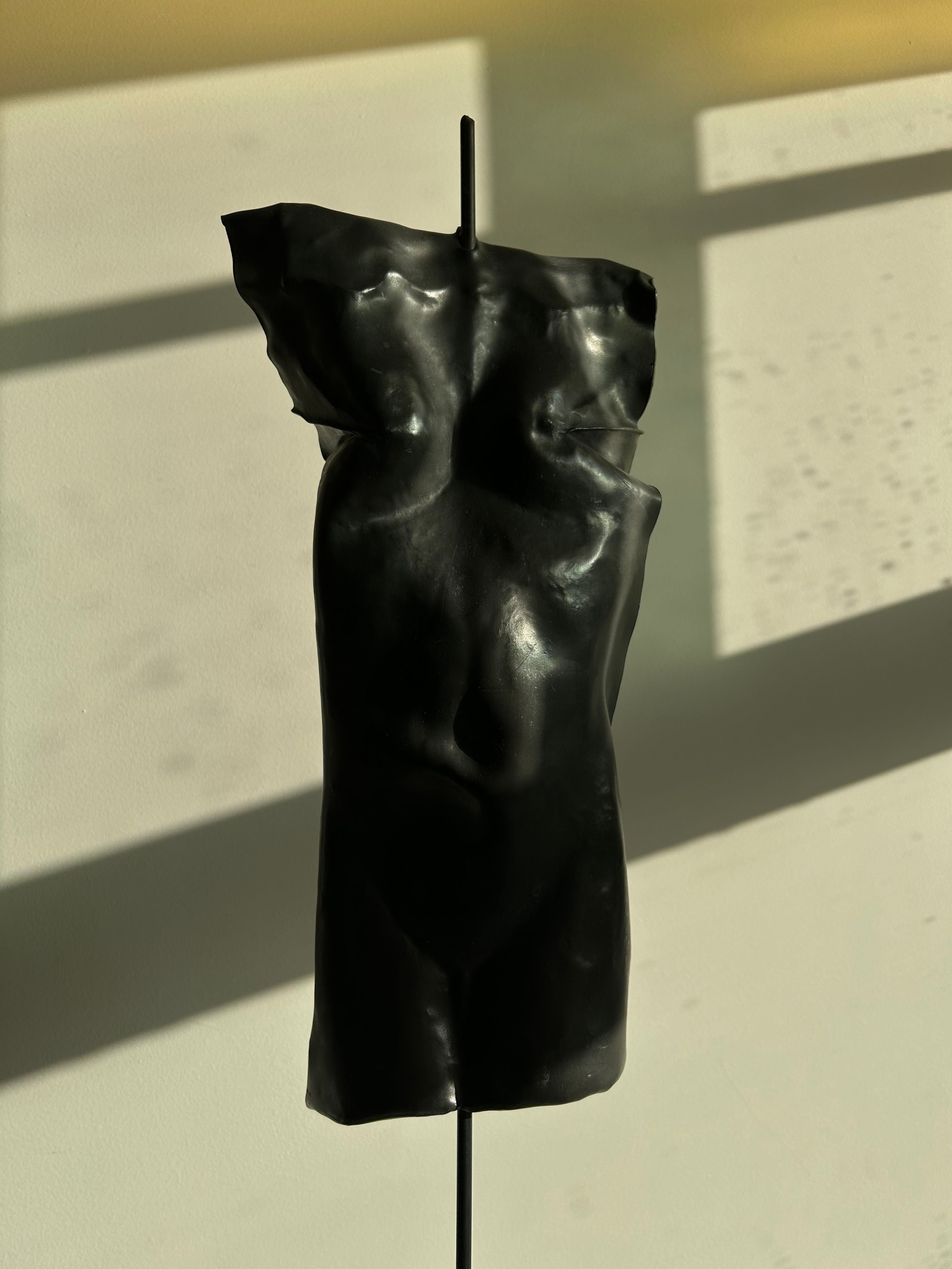 XL Metal and Concrete Torso Sculpture - Image 2