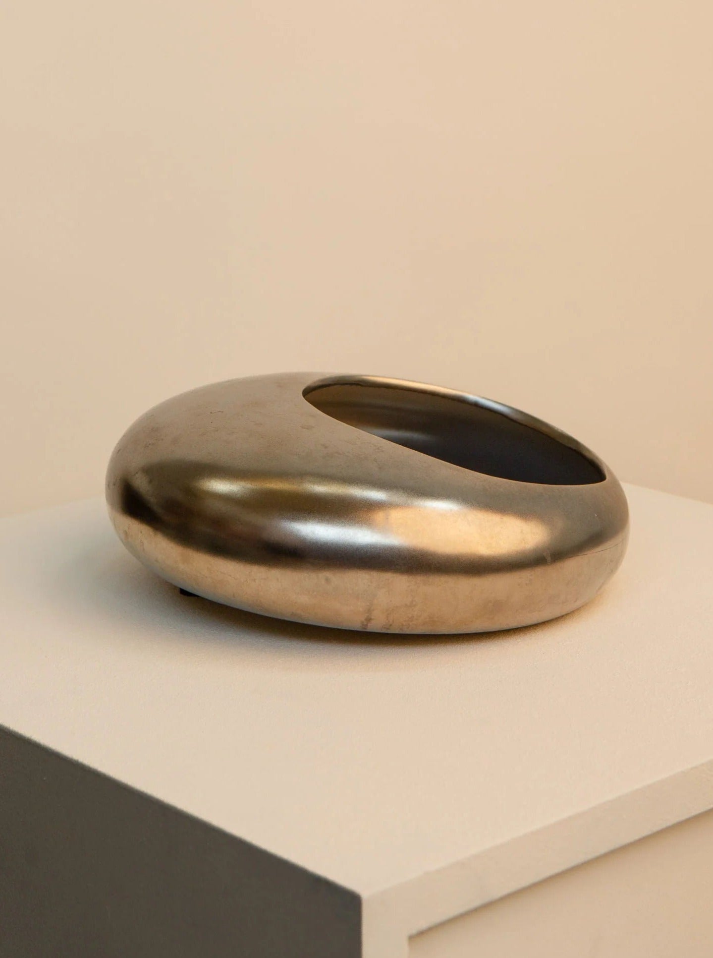 Metallic Effect Ceramic Catchall Bowl - Image 2