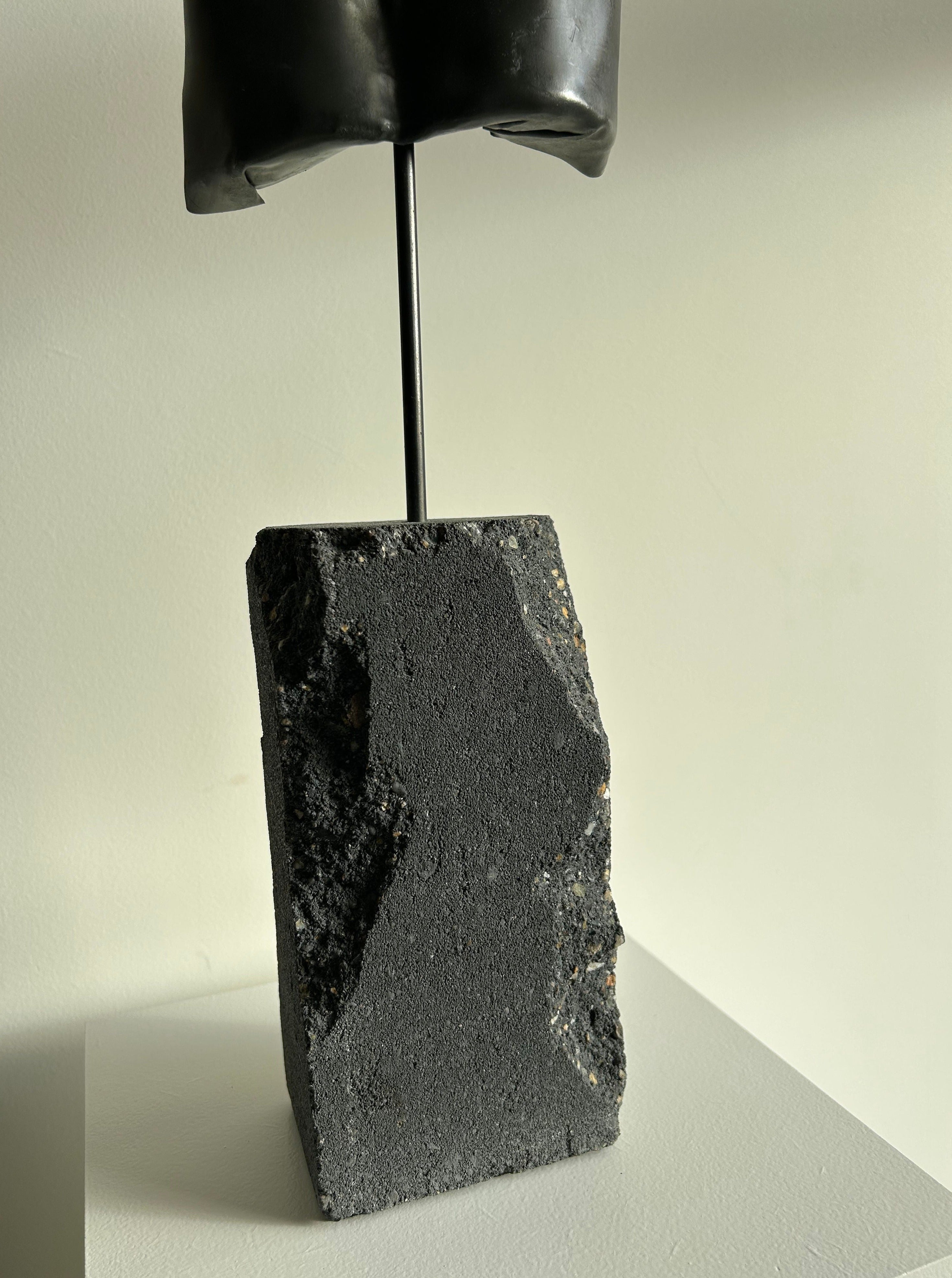 XL Metal and Concrete Torso Sculpture - Image 4