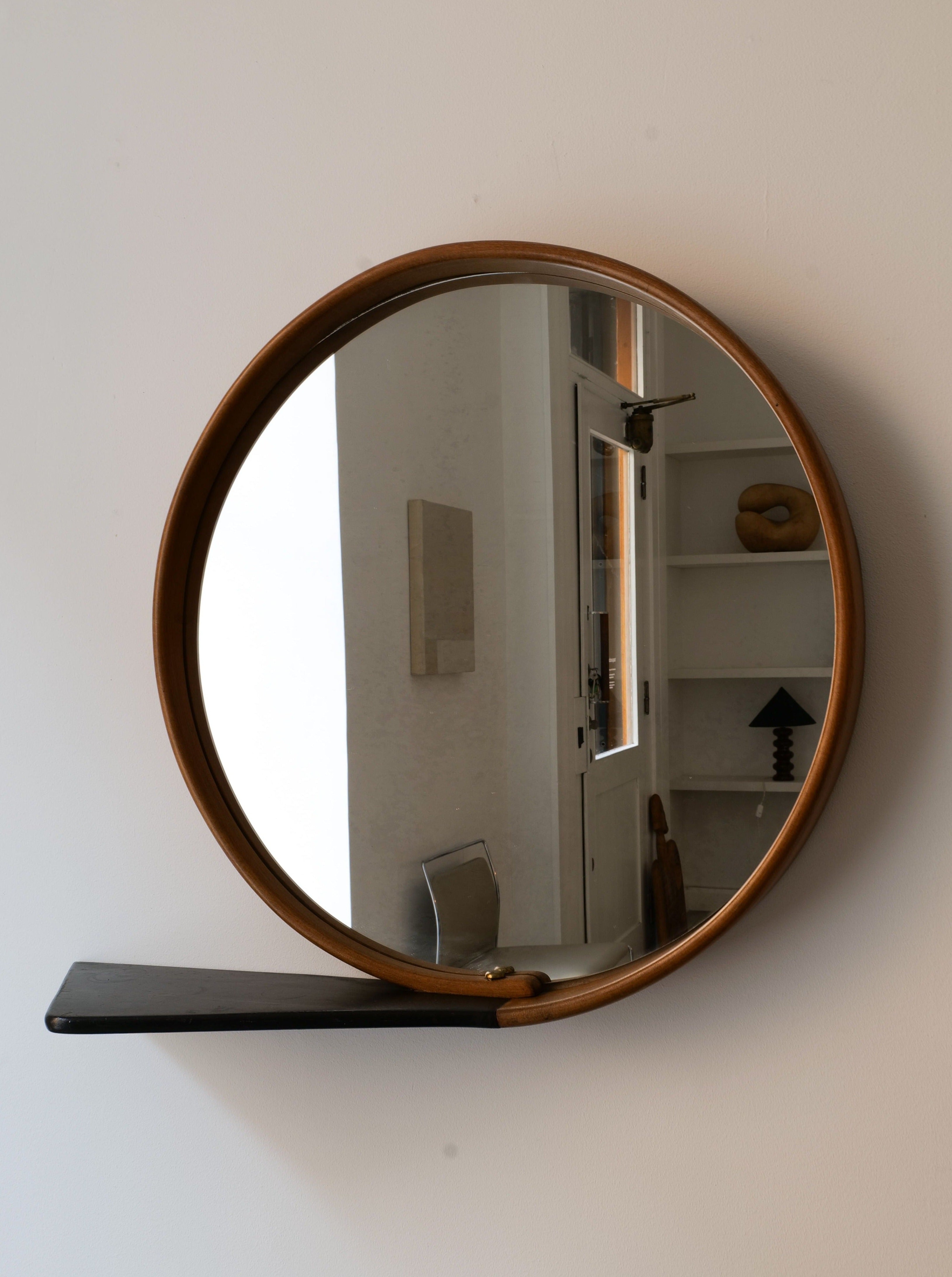 Swedish Modern Round Mirror - Image 2