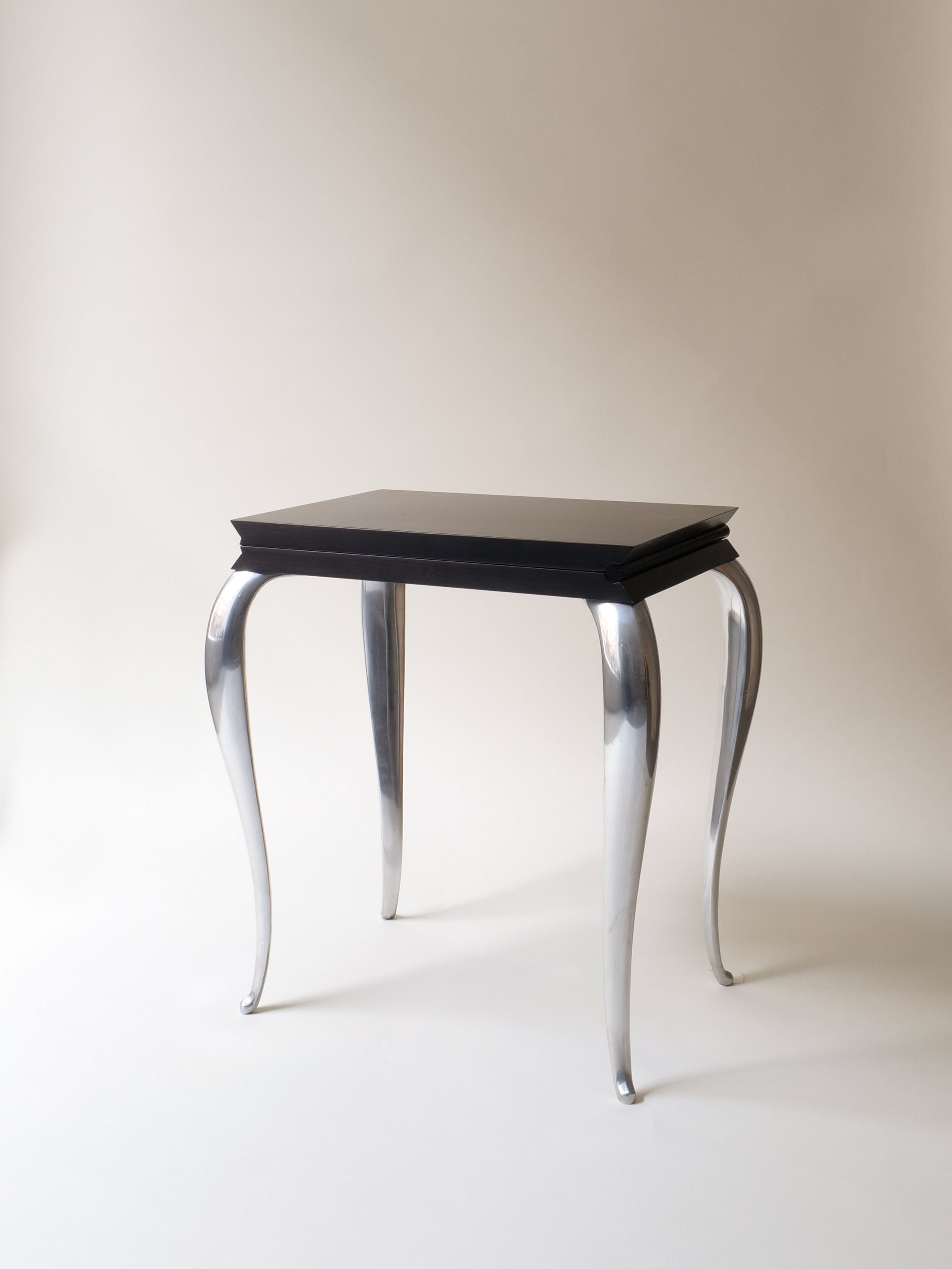 Black Folding Accent Chair - Image 3