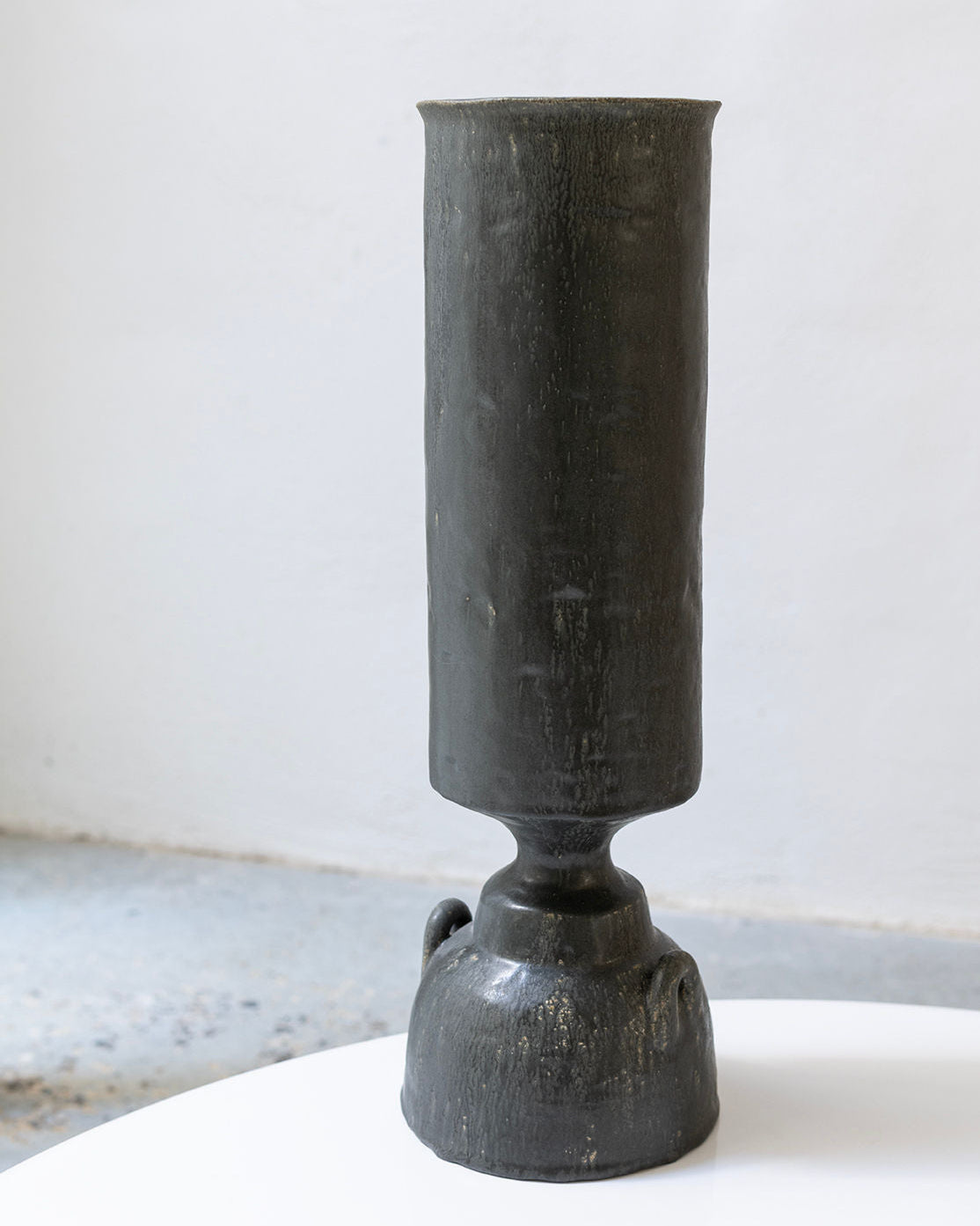 Textured Glazed Ceramic Vase
