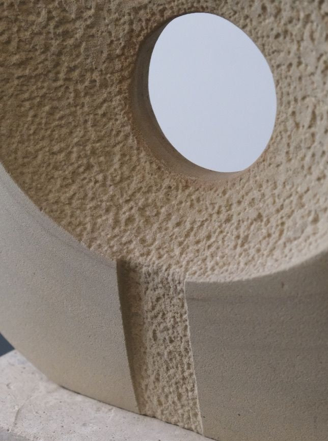 Abstract Limestone Sculpture - Image 4