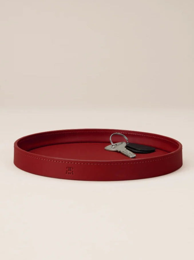 Round Leather Trinket Tray - Image 25