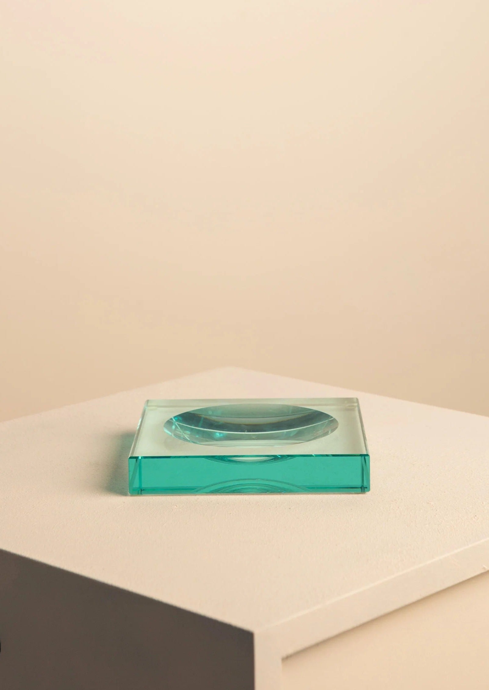 Low Clear Glass Catchall Tray - Image 3