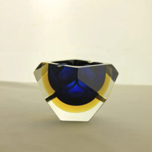Small Sommerso Style Glass Ashtray