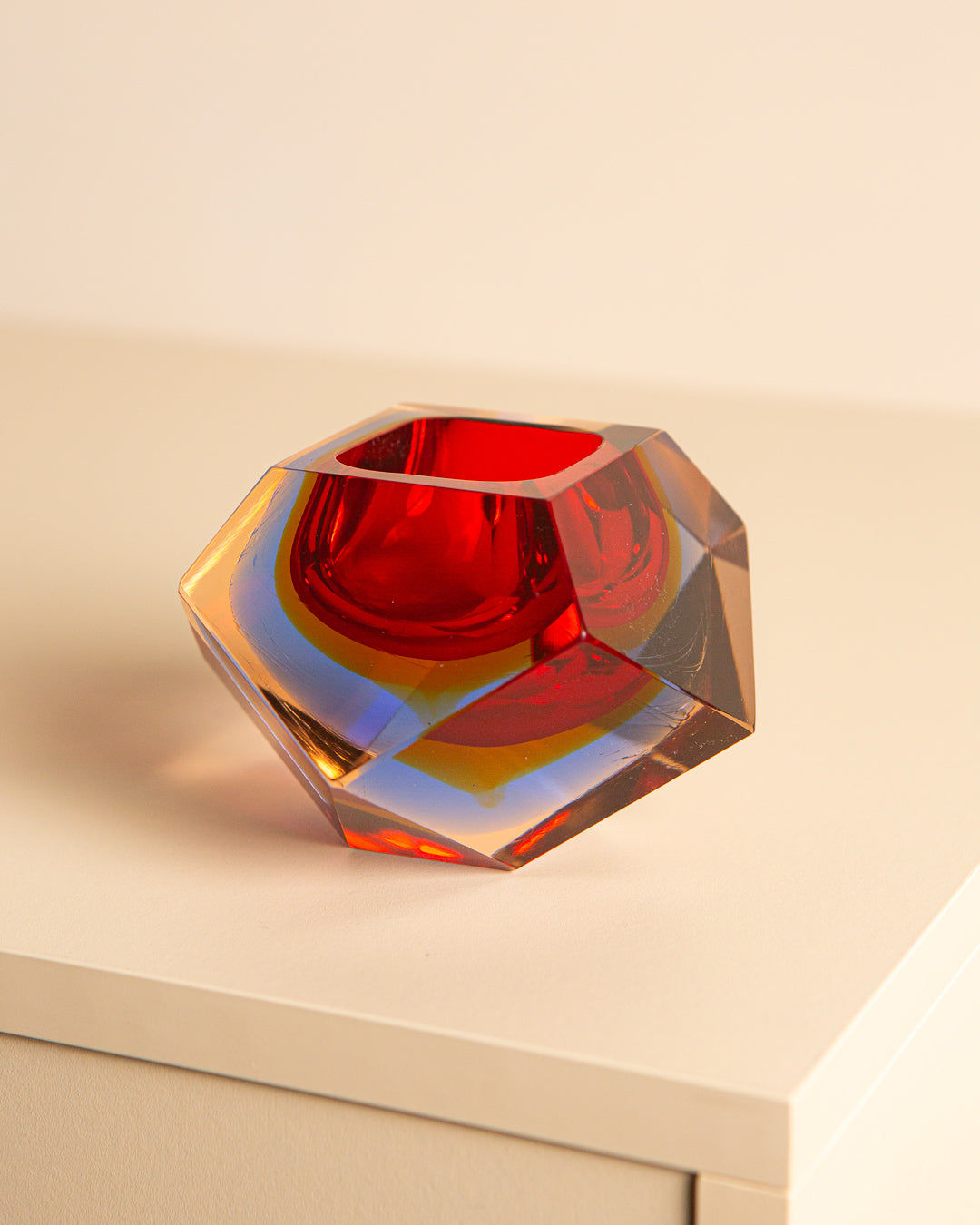 Multicolor Murano Glass Ashtray