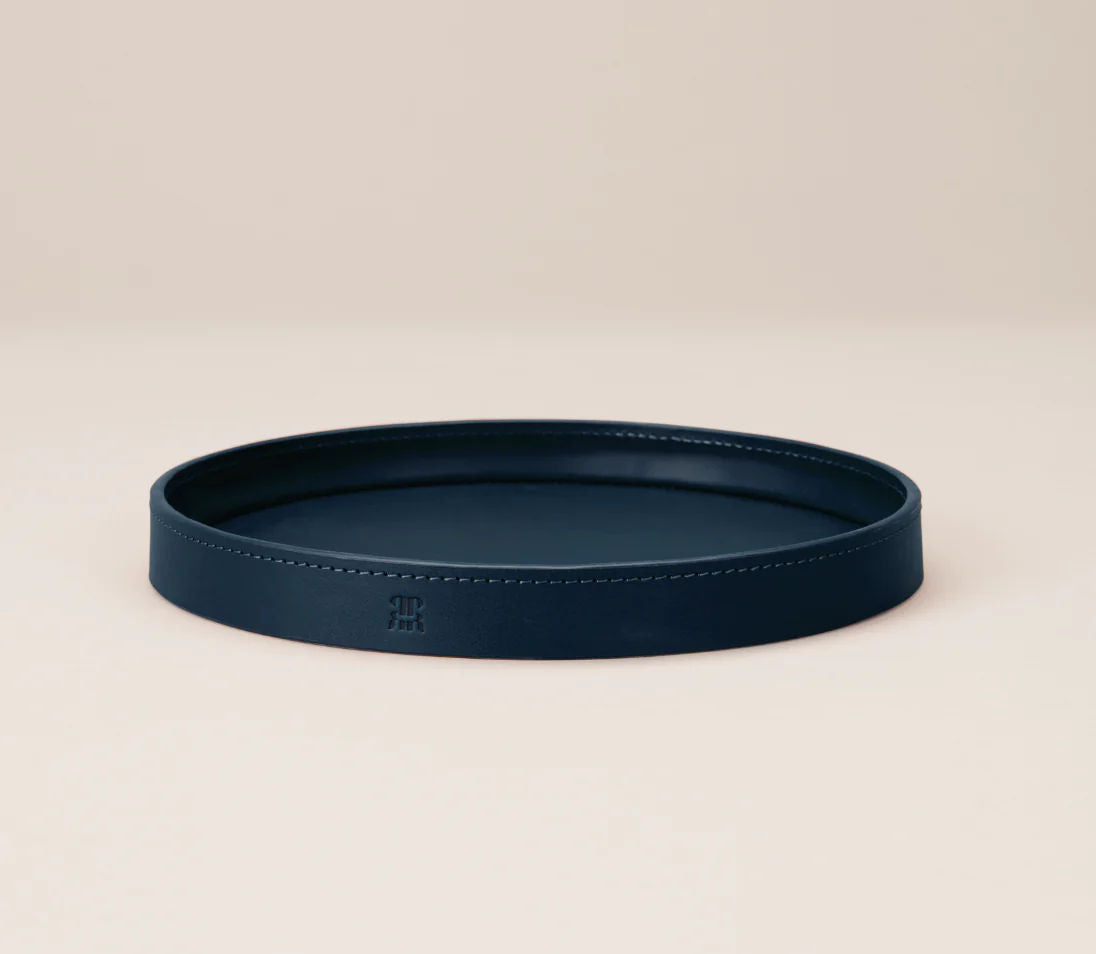 Round Leather Trinket Tray - Image 15