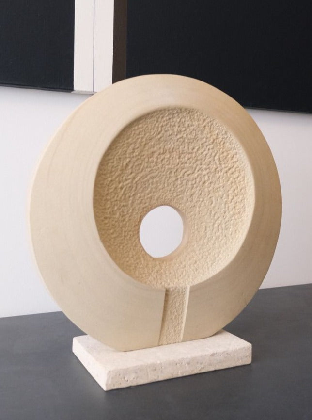 Abstract Limestone Sculpture - Image 2