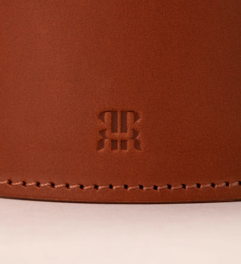 Round Leather Trinket Tray - Image 10