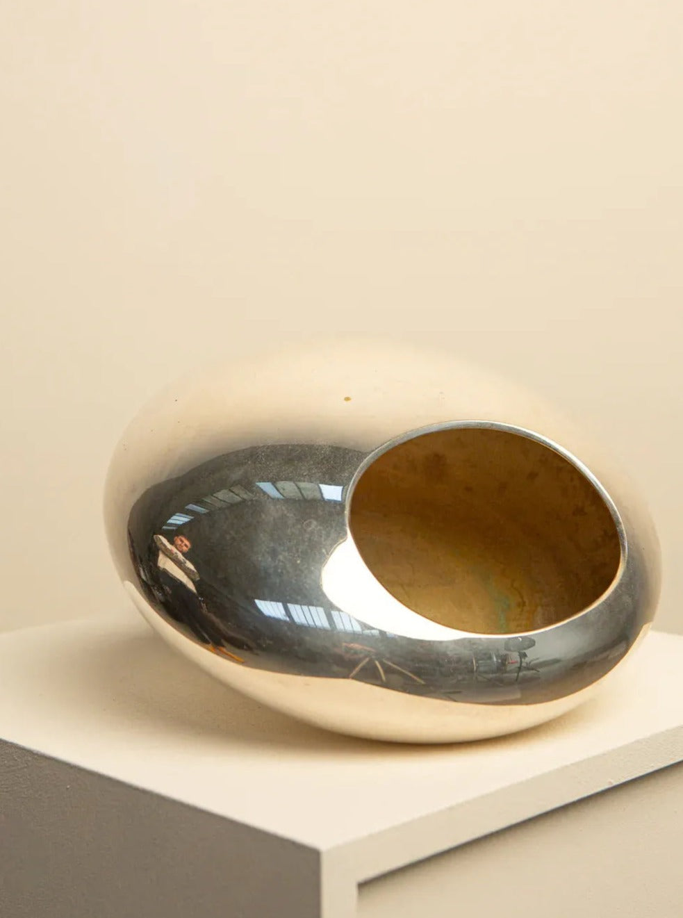 Chrome-Plated Round Catchall Bowl - Image 2