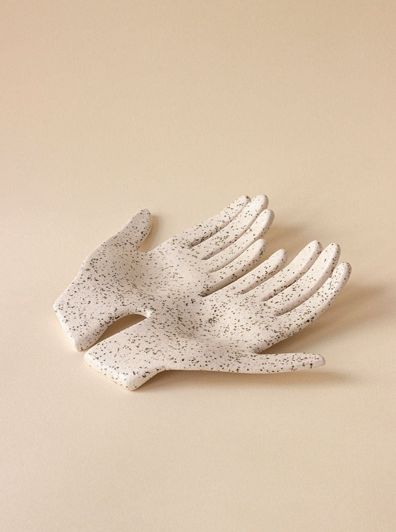 Double Hand Ceramic Trinket Tray - Image 2