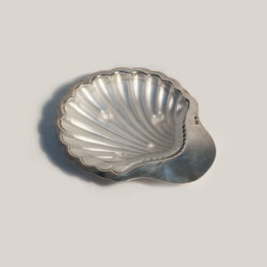 Shell Shaped Silver Butter Dish