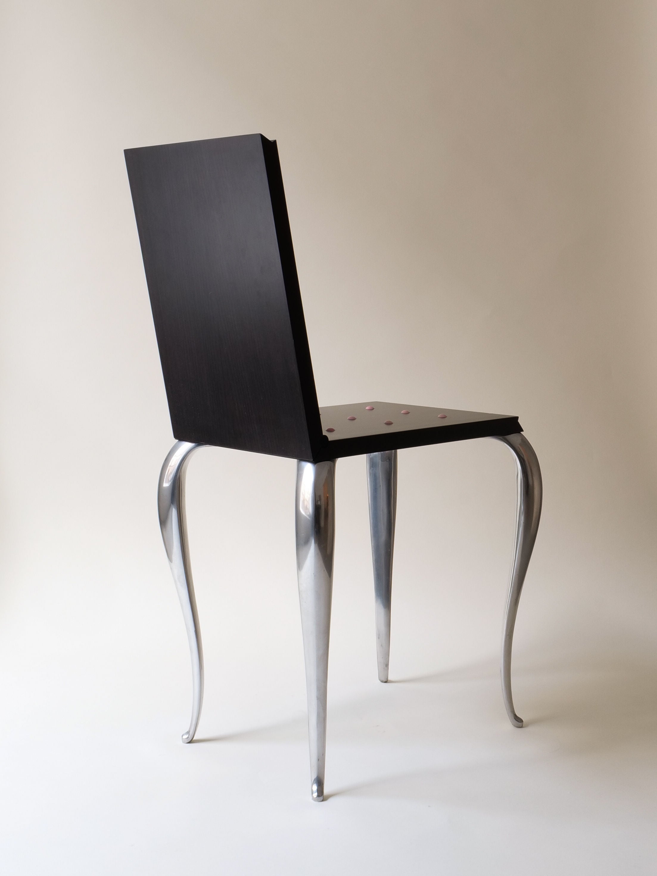 Black Folding Accent Chair - Image 6