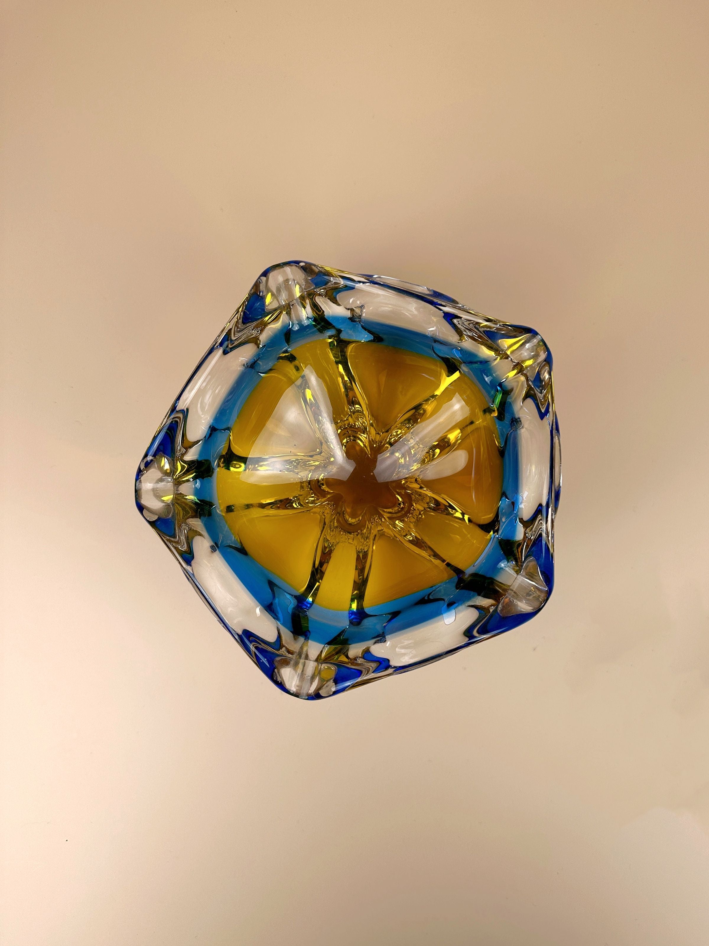 Mid-Century Bohemian Glass Bowl - Image 4