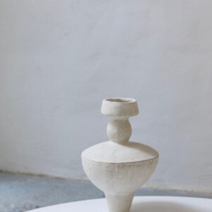 Textured Glazed Stoneware Vessel