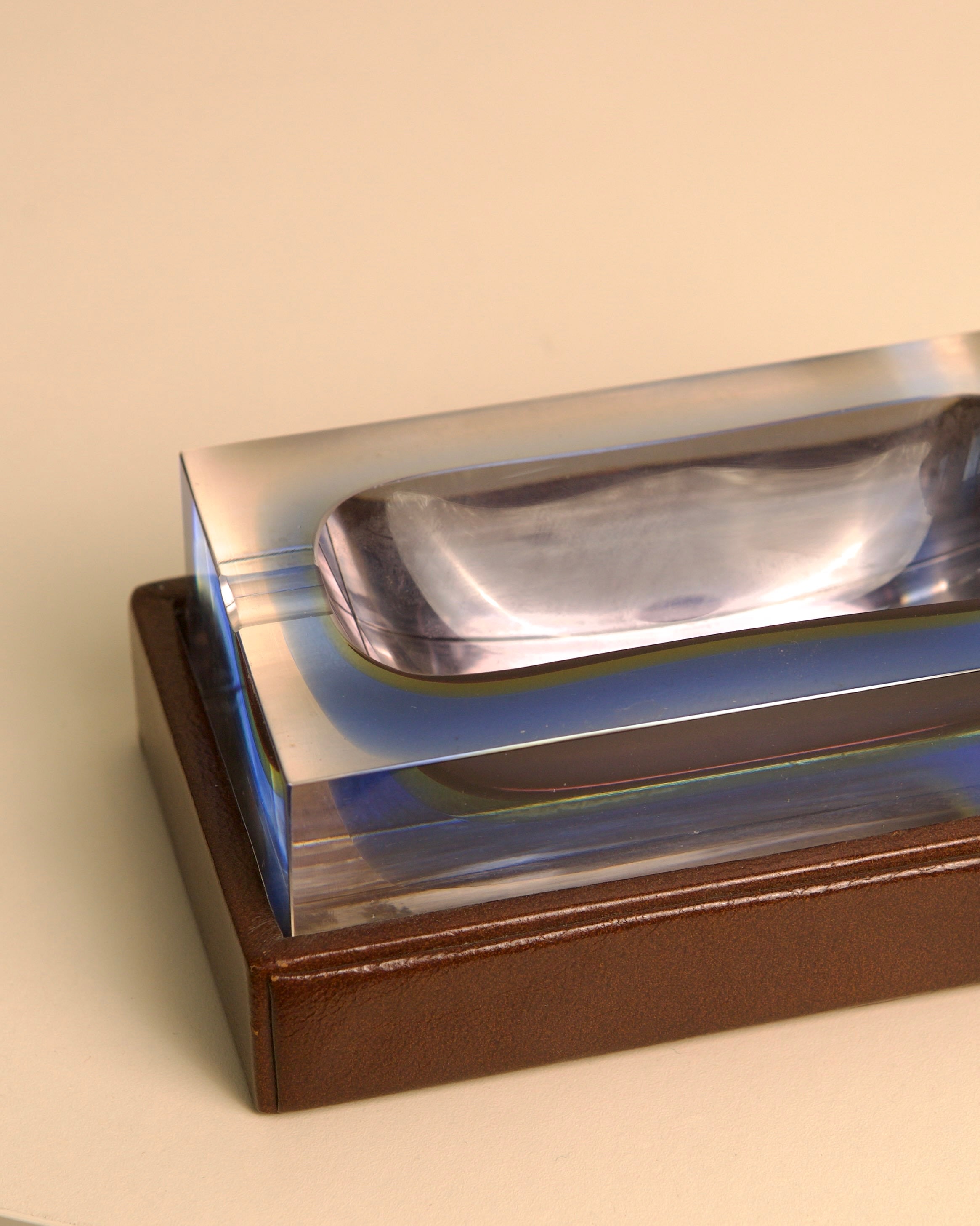 1980s Leather Catchall Ashtray - Image 2