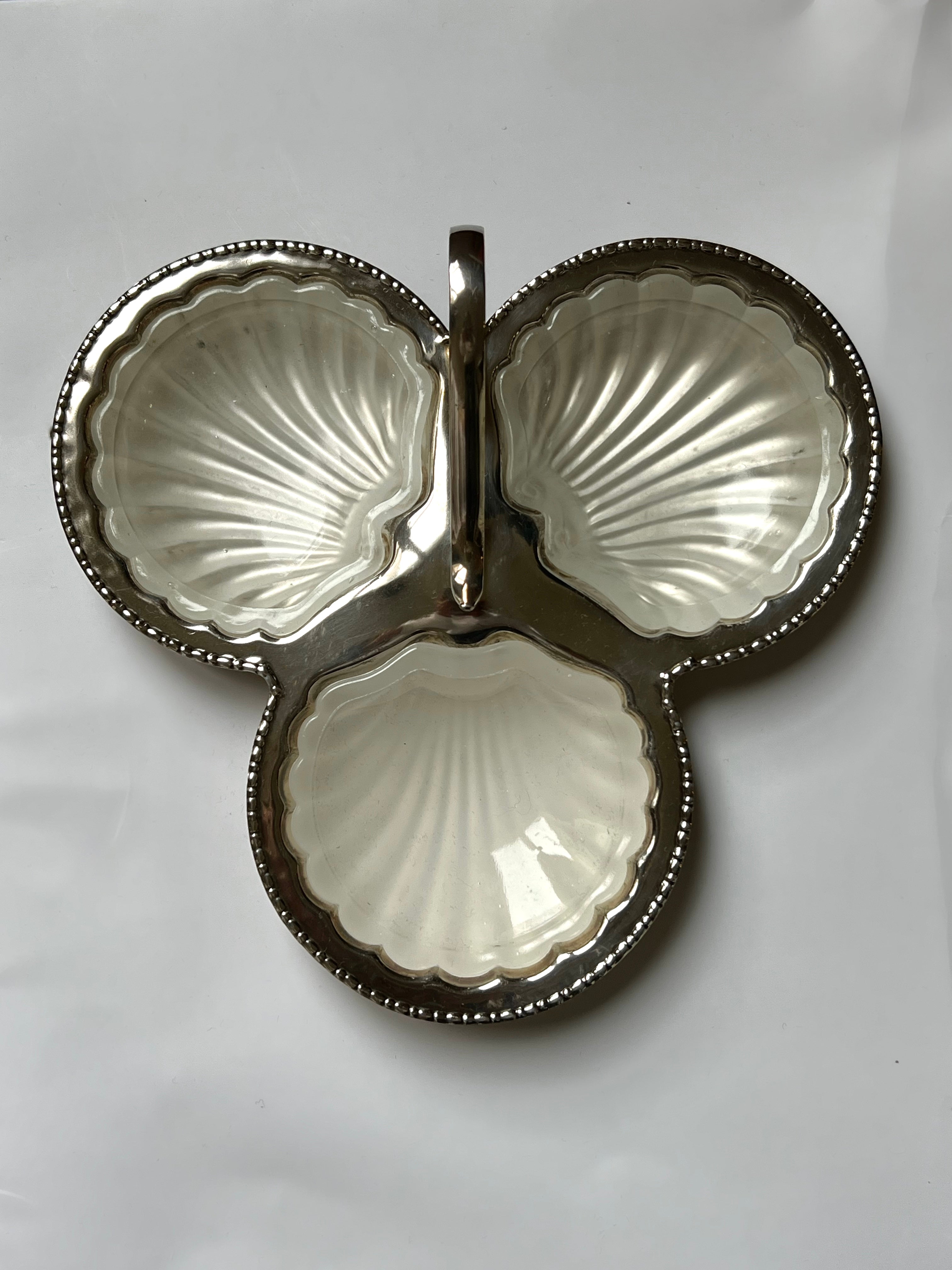 Small Silver Scallop Shell Dish